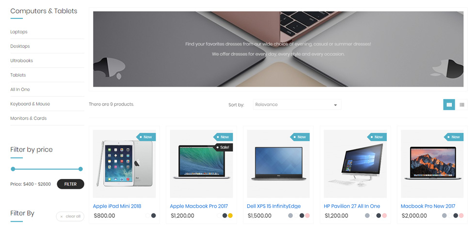 Category page