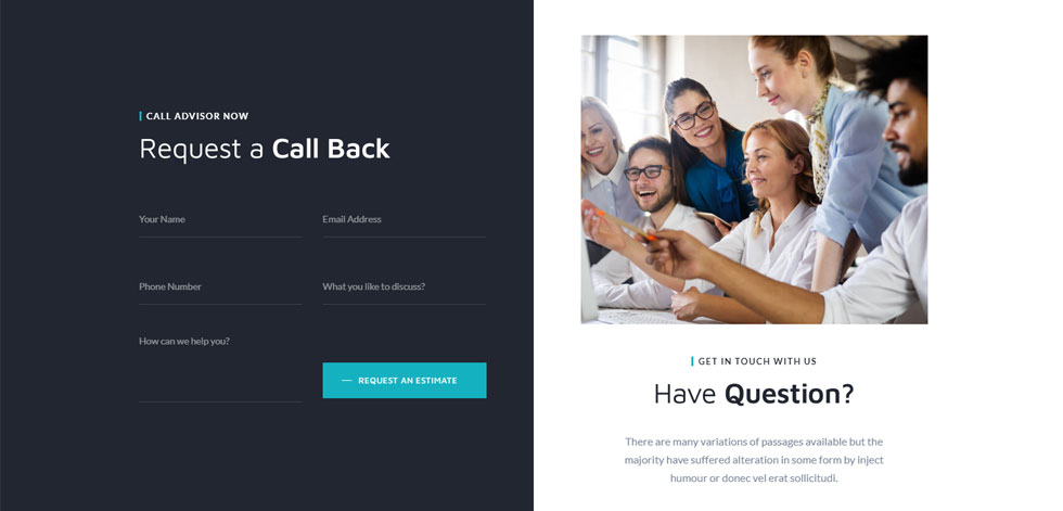 Contact page