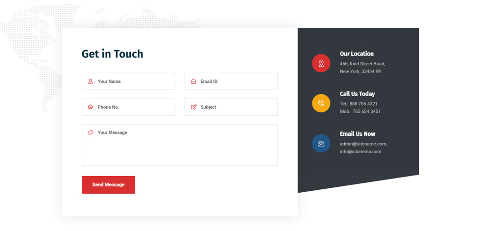 Contact page