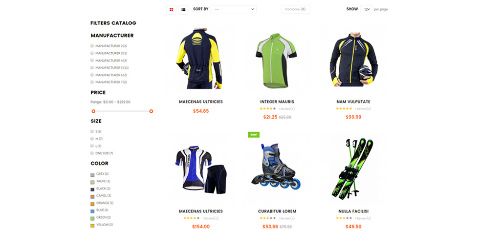 Category page