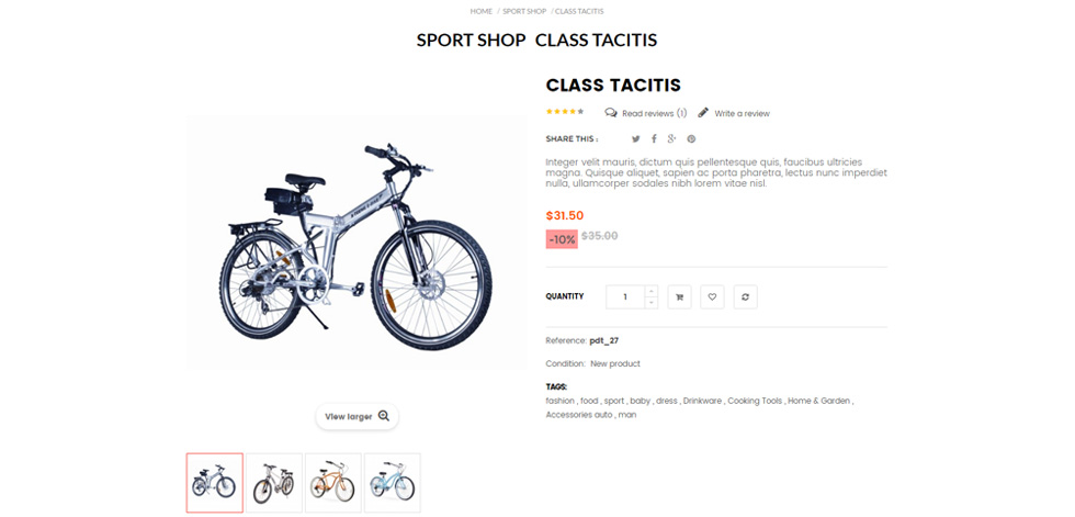 Product page