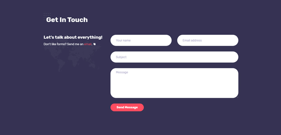 Contact page
