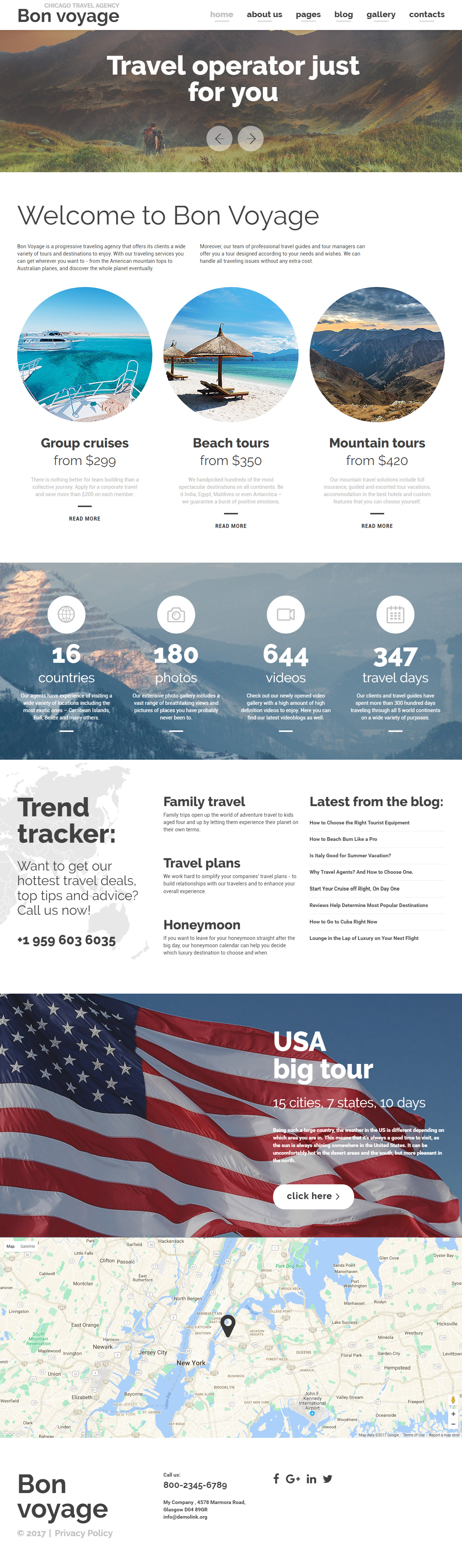 Bon Voyage Joomla Travel Templates