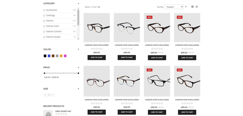 Category page
