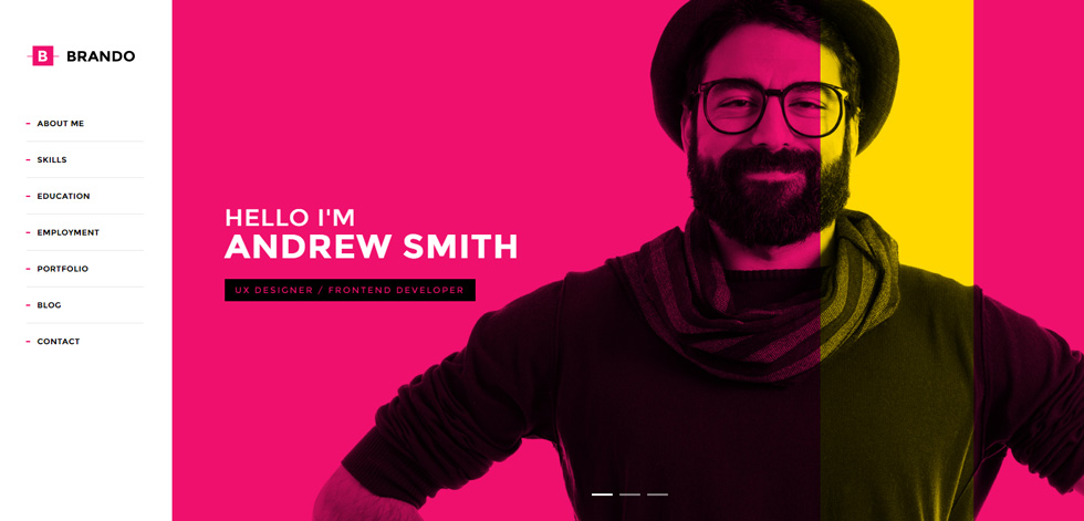 Welcome screen