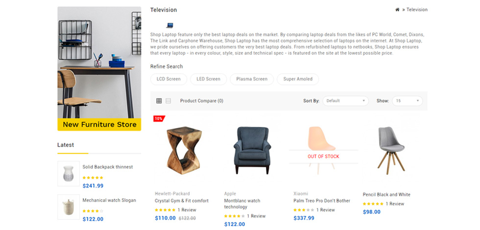 Category page