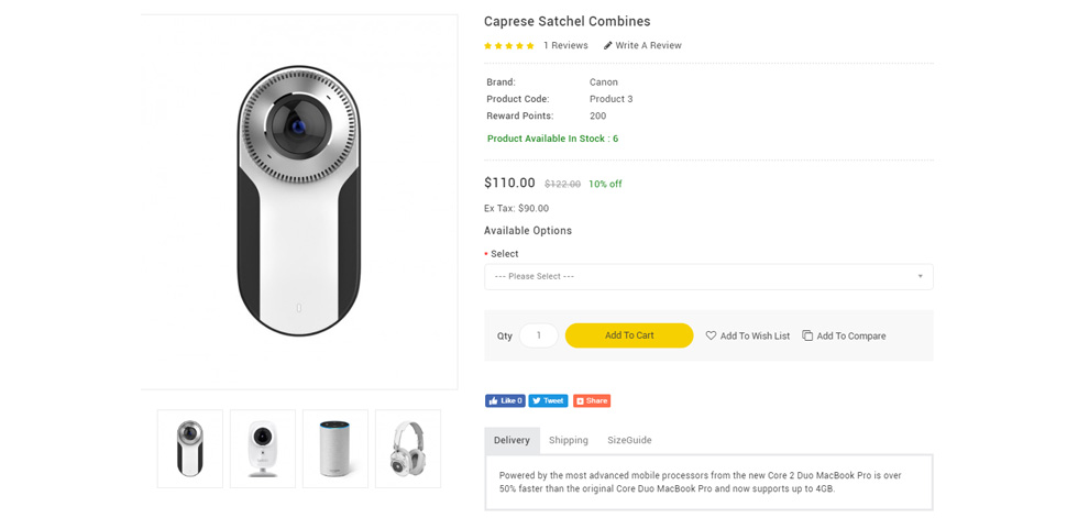 Product page