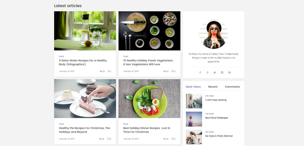 Category page