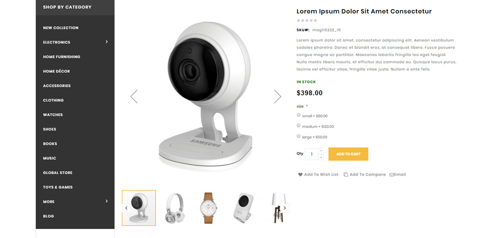 Product page