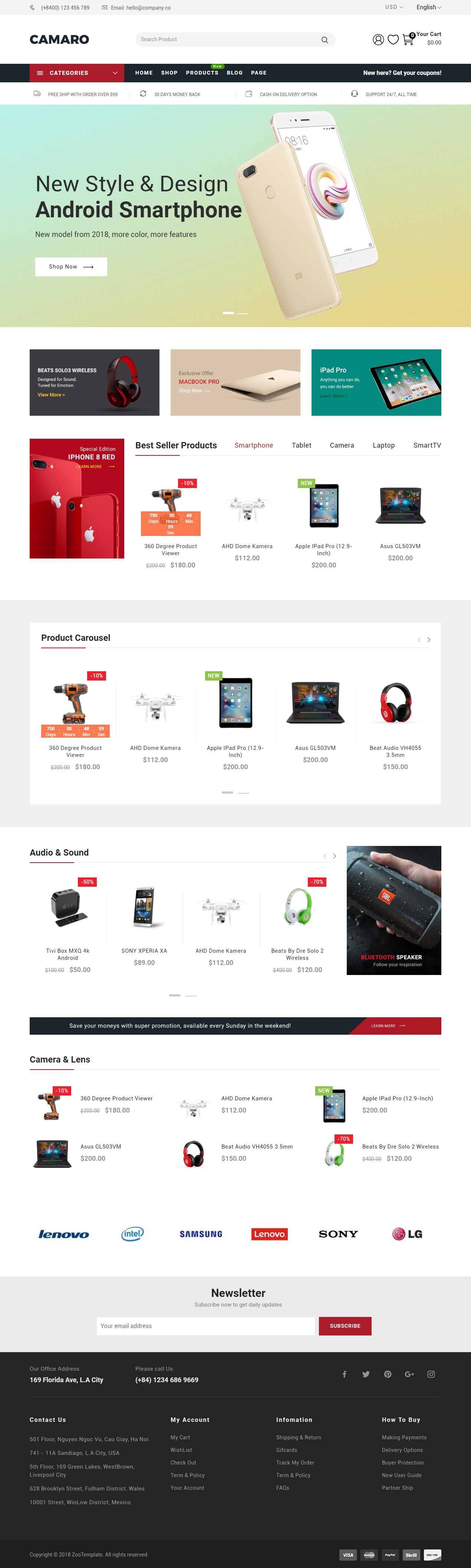 Camaro Shopify Themes like Aliexpress