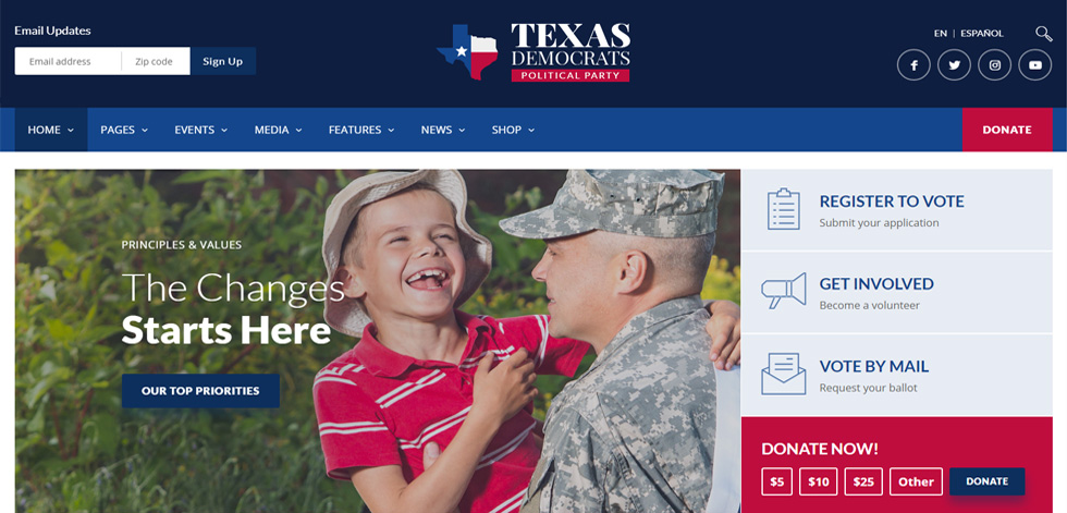 Home page