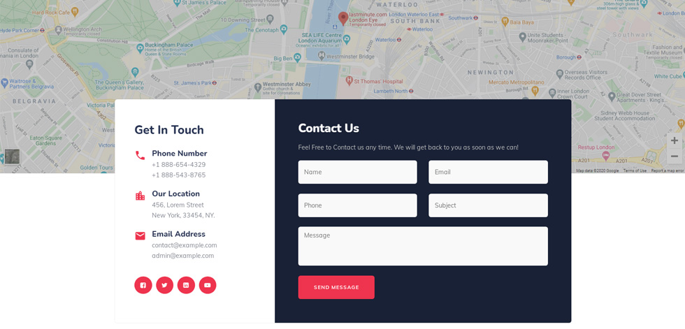 Contact page