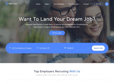 5 Best HTML5 Job Board Website Templates 2018