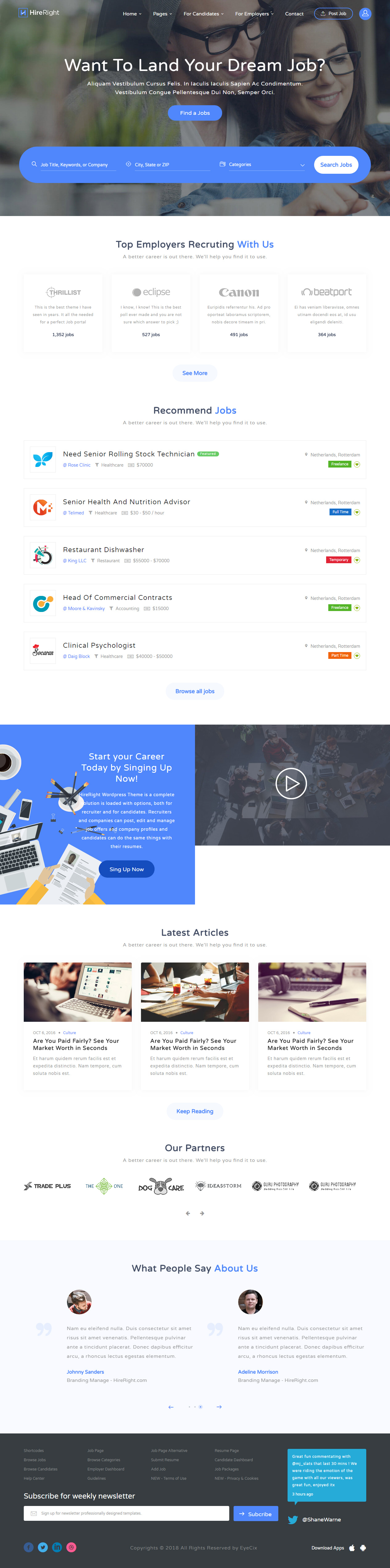 Careerfy HTML5 Job Board Website Templates