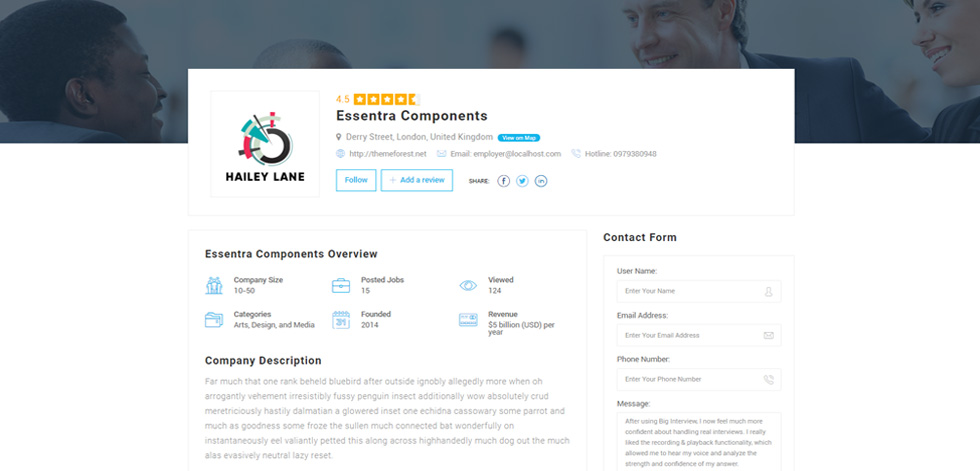 Employer details