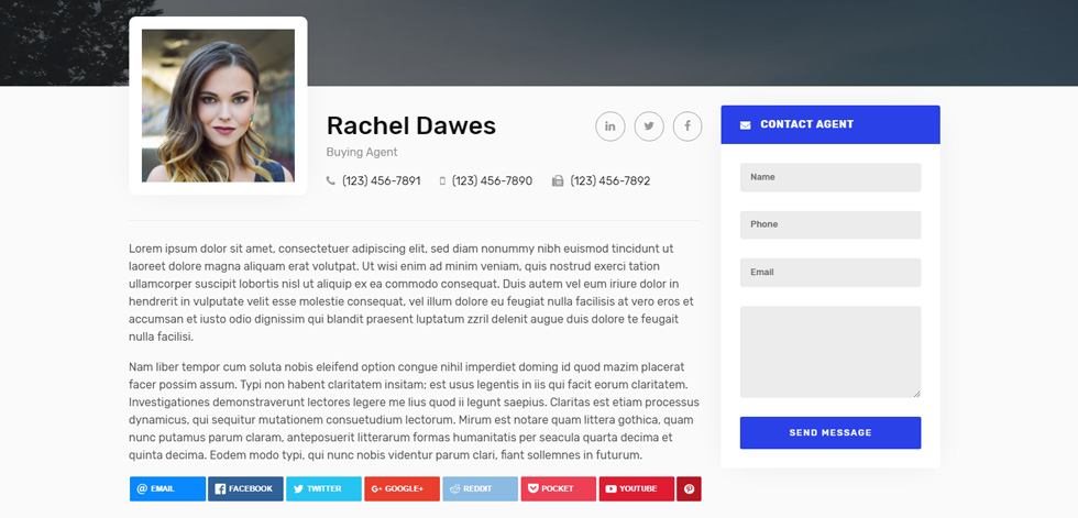 Agent page