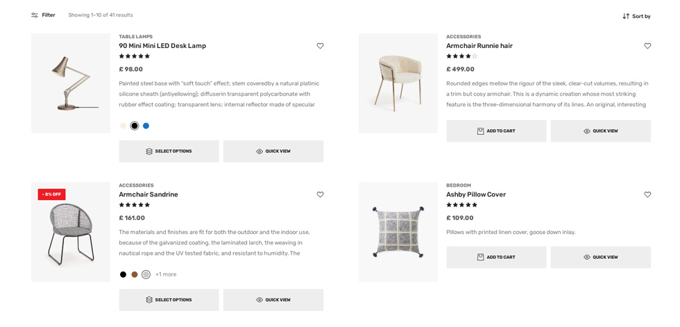 Shop page