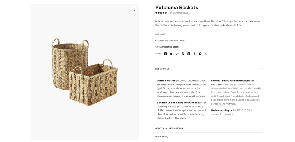 Product page