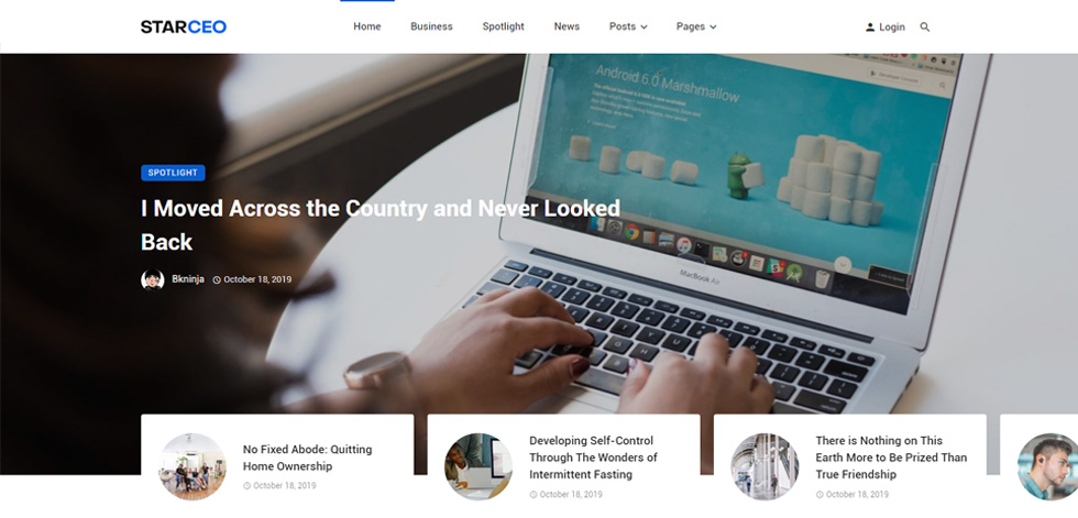 Home page