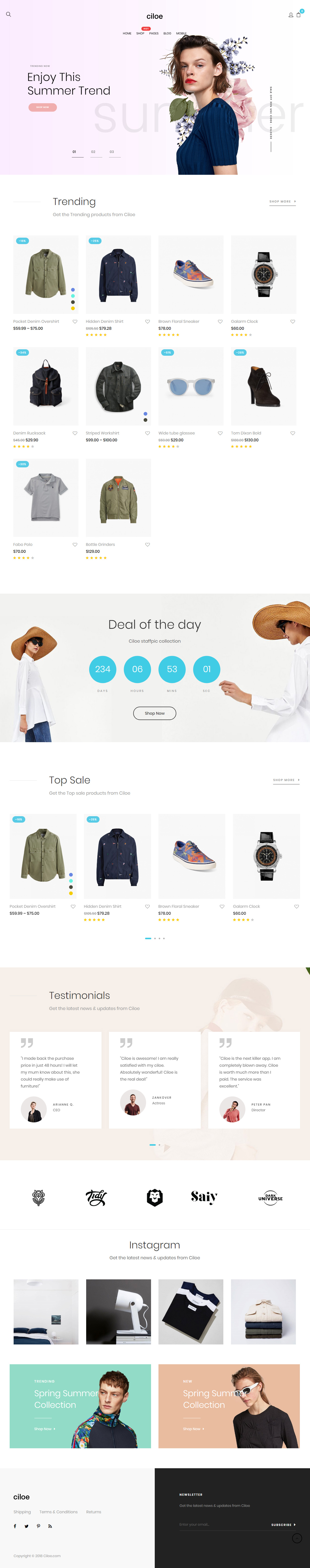 Ciloe WordPress Theme like Amazon