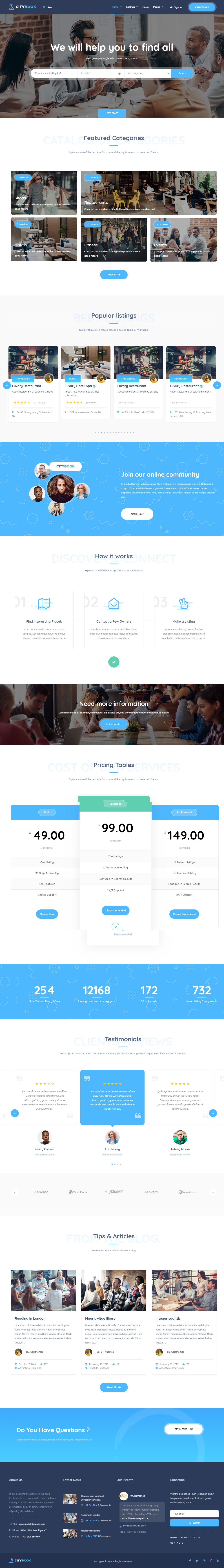 CityBook Video Background WordPress Themes