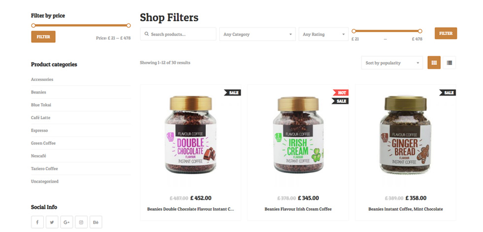 Category page