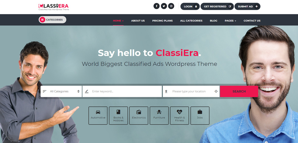 Home page