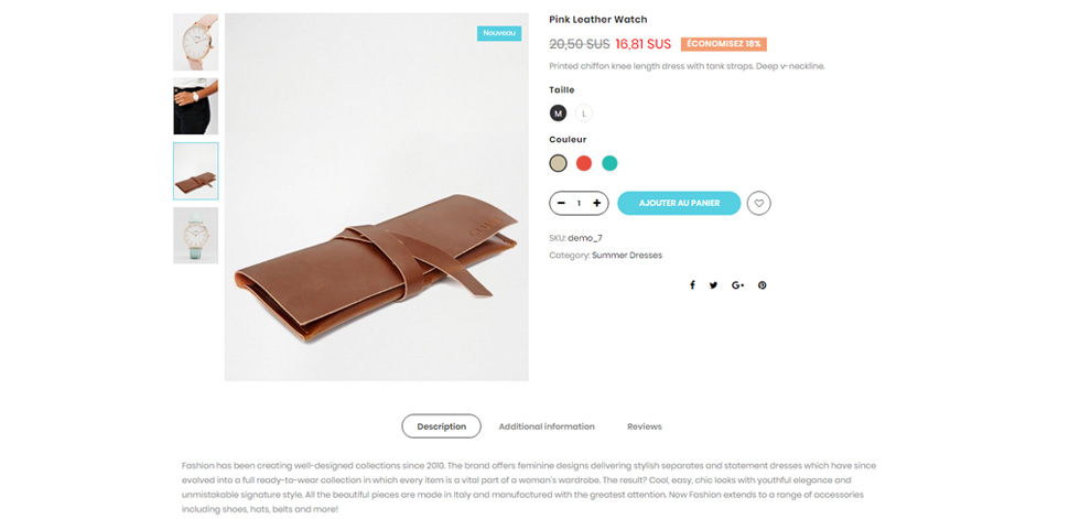Product page