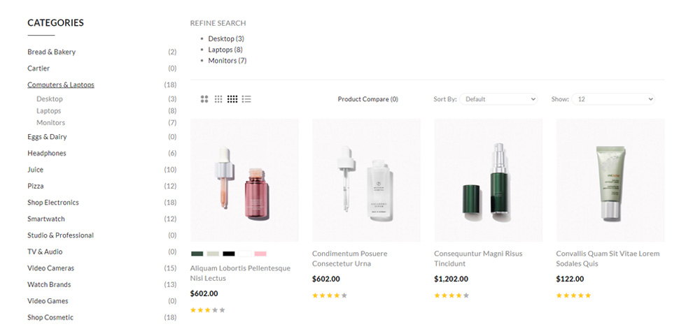 Category page