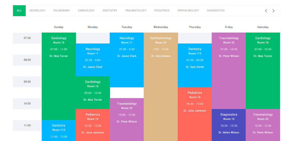 Timetable