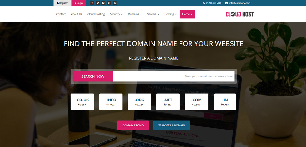 Home page