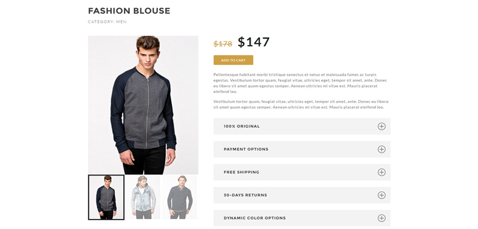Product page