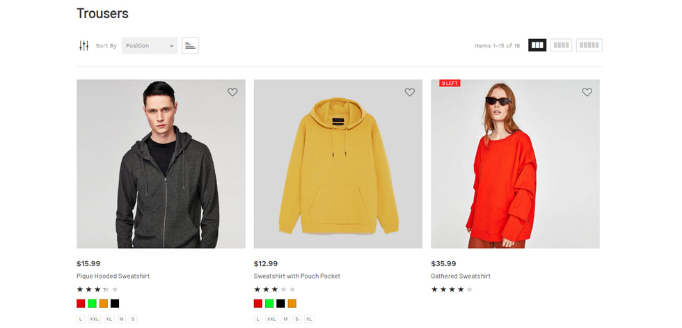 Category page