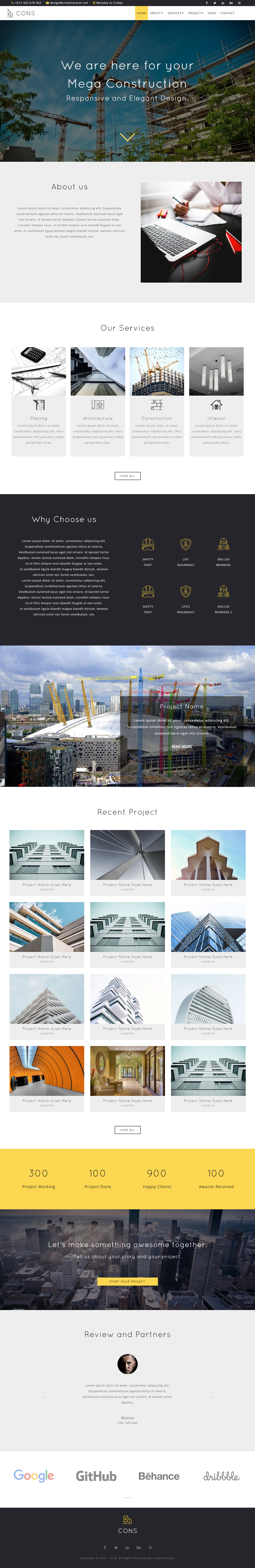 Cons Adobe Muse Architecture Themes