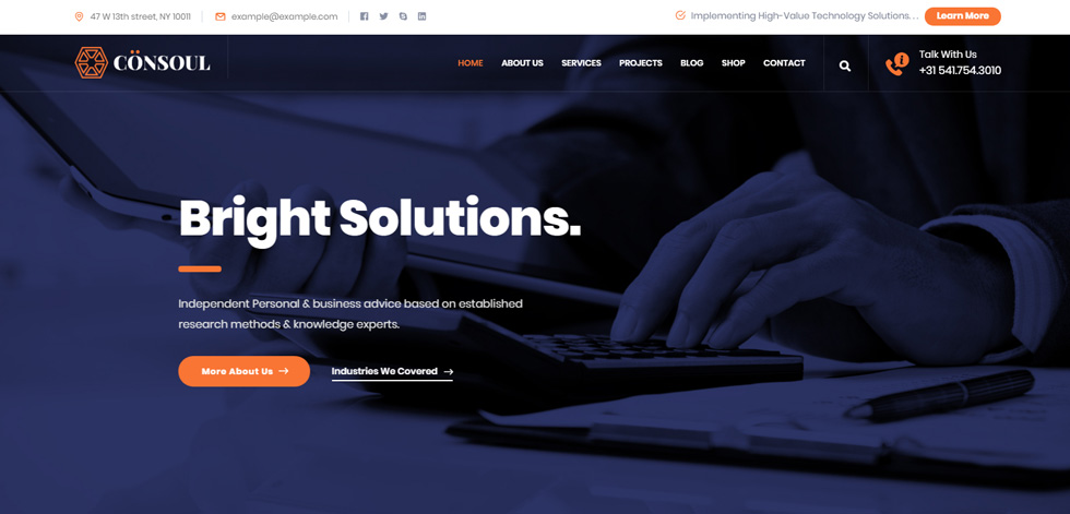 Home page