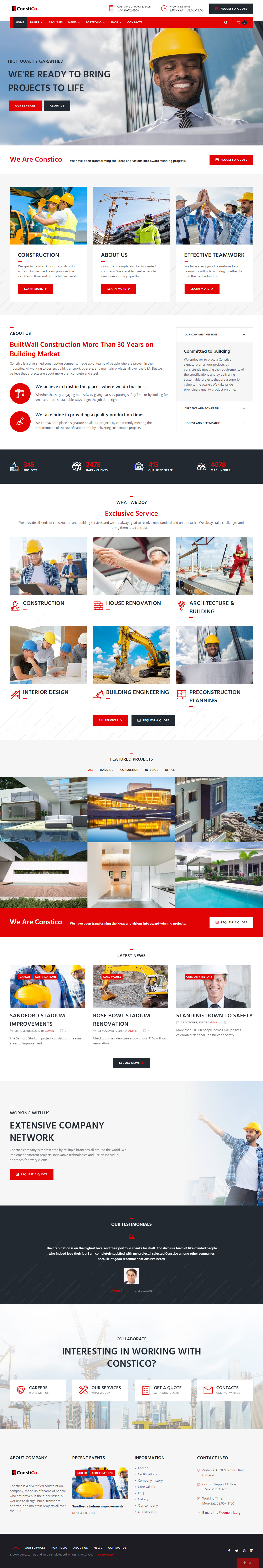 Constico Best Engineering WordPress Themes