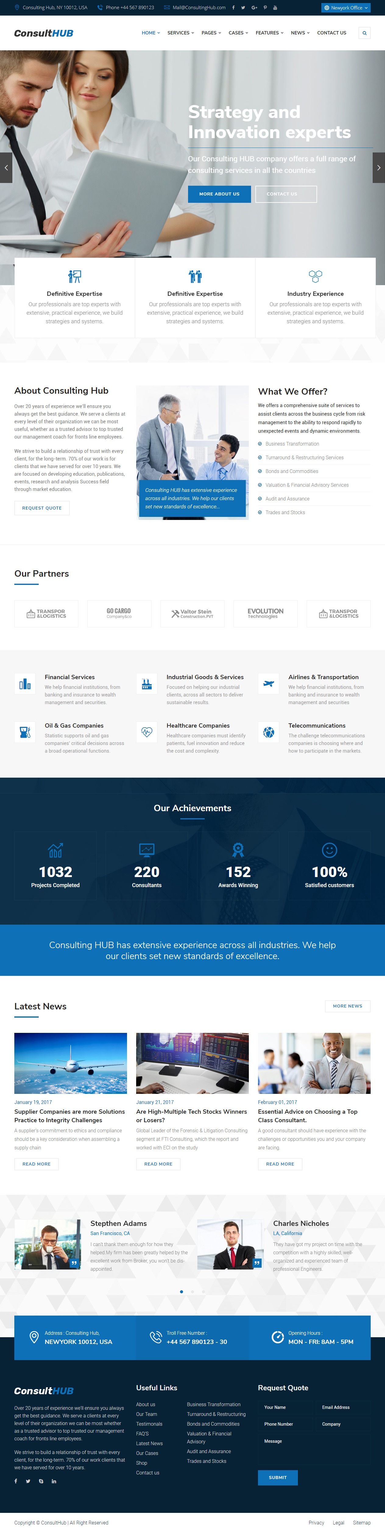 Consult HUB HTML Insurance Website Templates