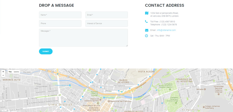 Contact page