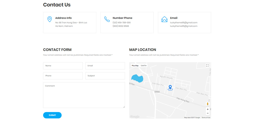 Contact page