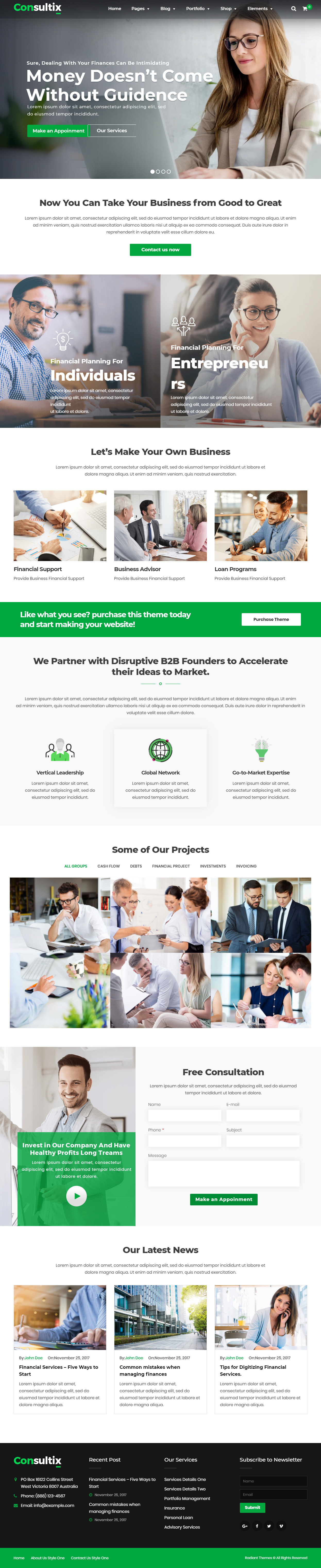 Consultix WordPress Visual Composer Themes