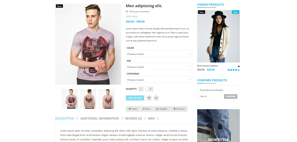 Product page