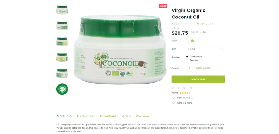 Product page