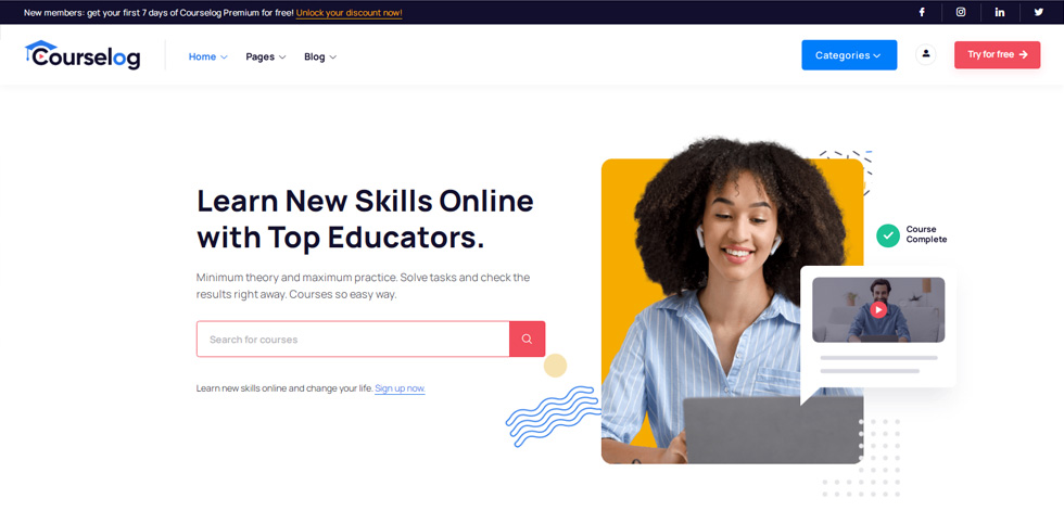 Home page