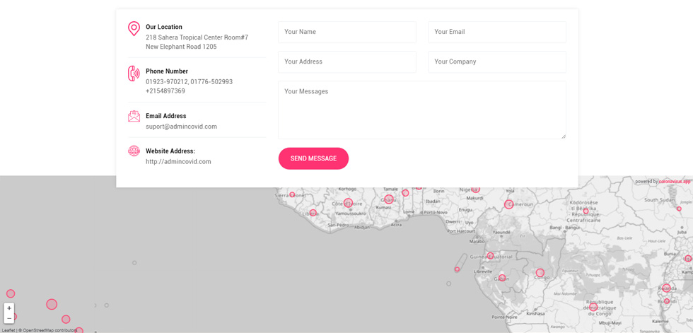 Contact page
