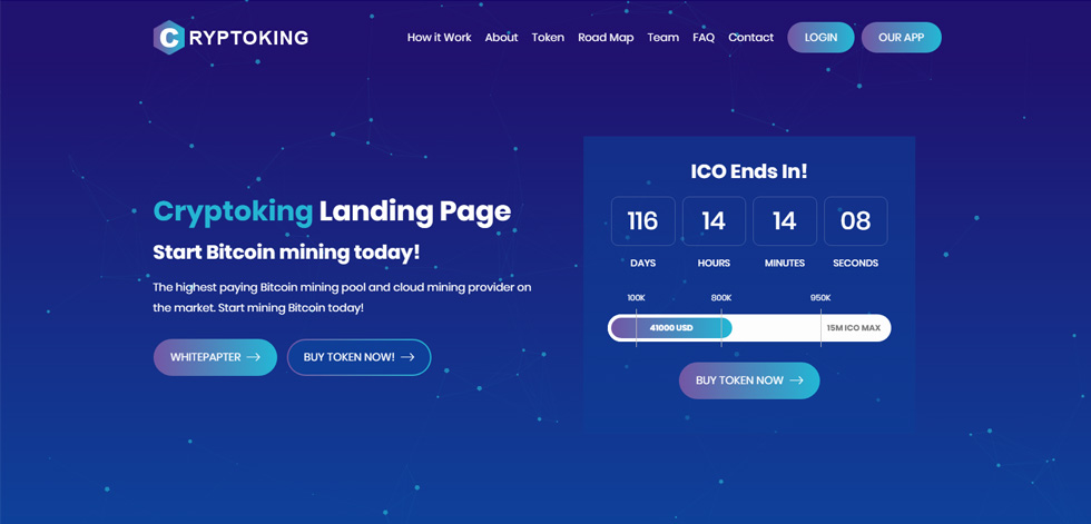 Welcome screen