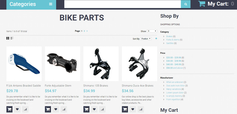 Category page