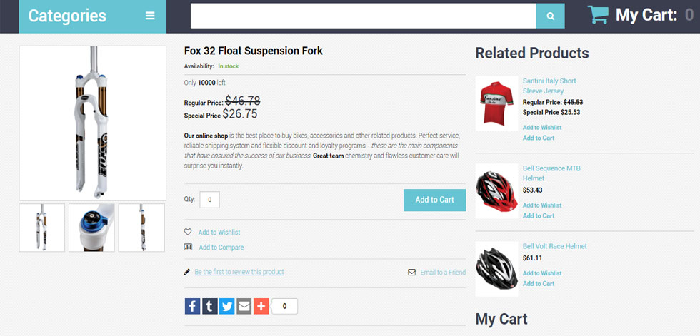Product page