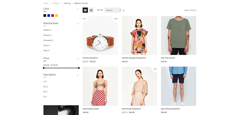 Category page