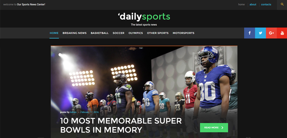 Home page