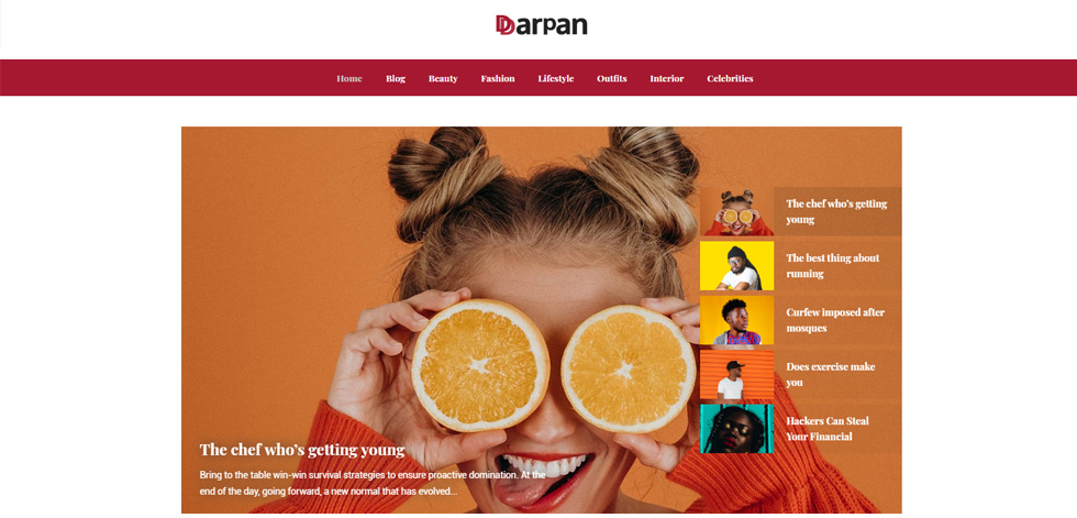 Home page